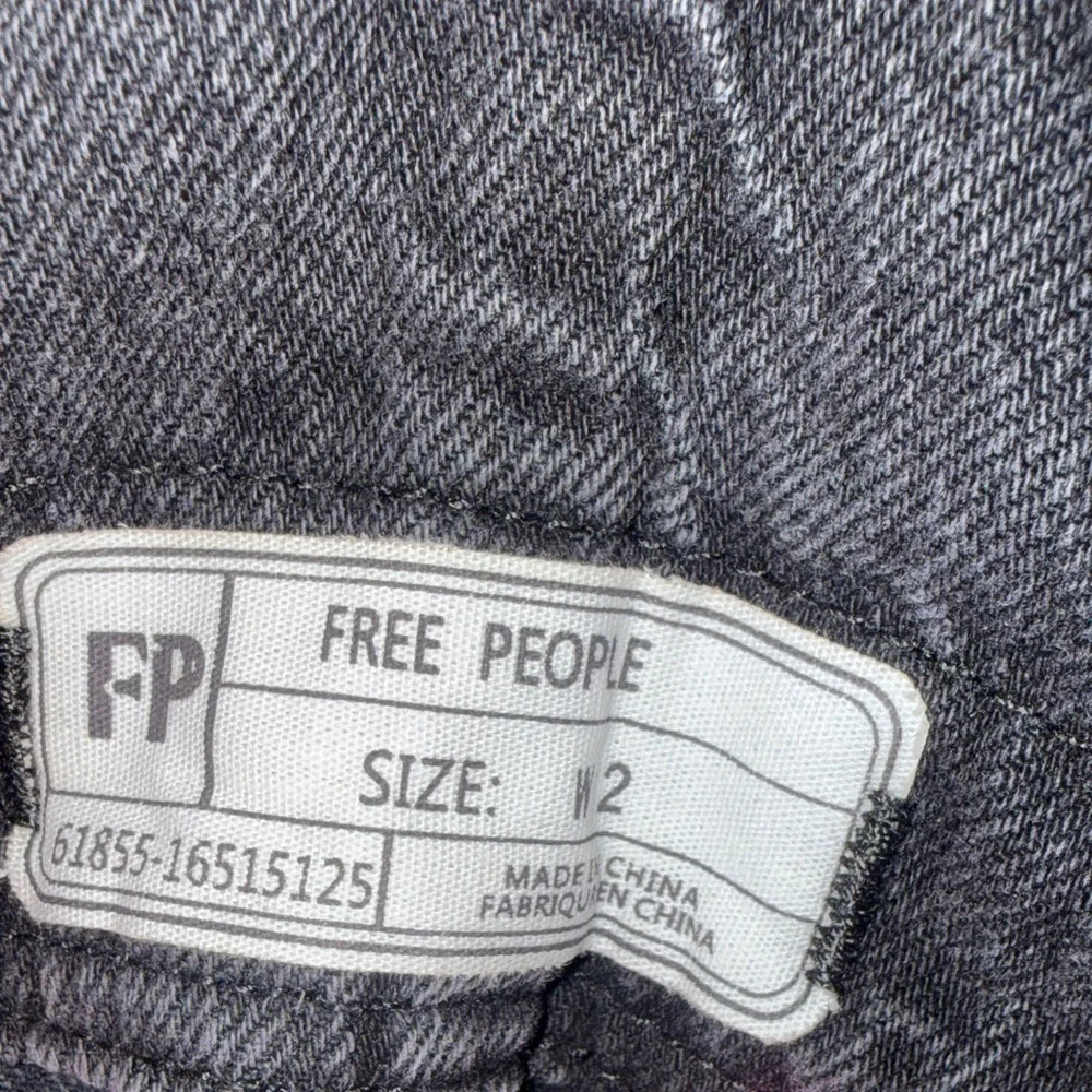 Free People Distressed Overall Mini Dress